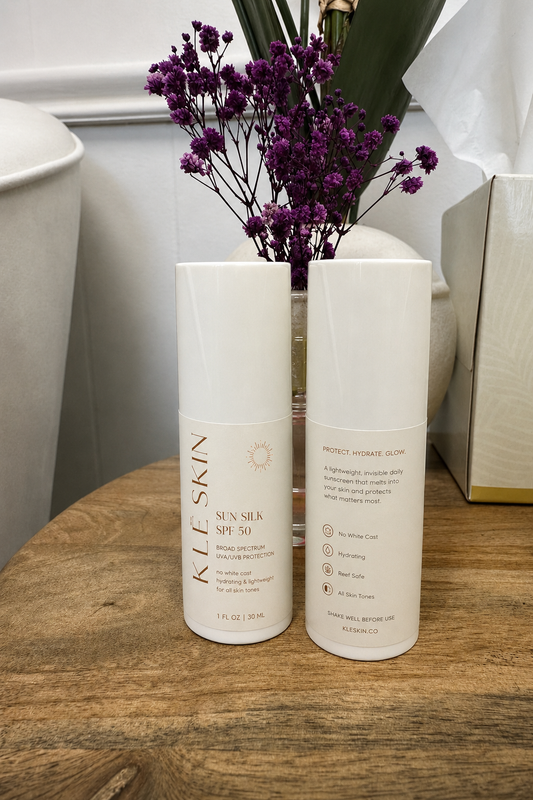 KLE Skin SUN SILK SPF 50 | Hydrating Face Sunscreen with No White Cast